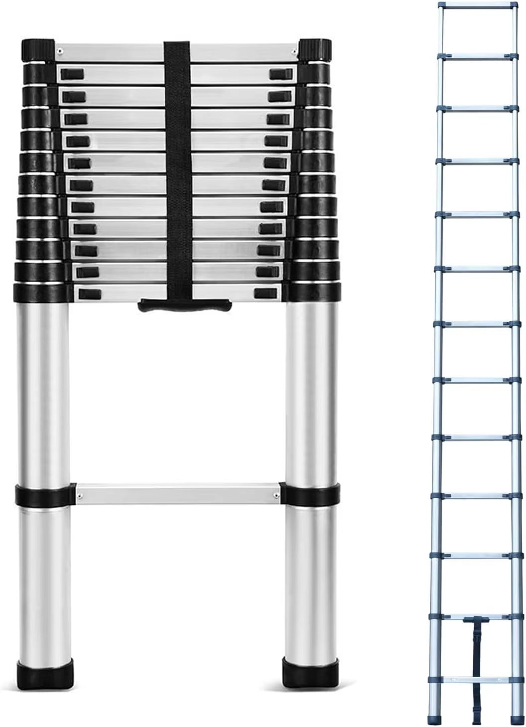 Telescoping Collapsible Extension Ladder 12,5ft