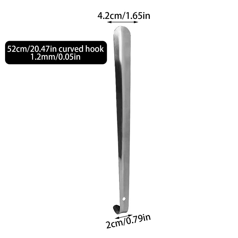 20 inch Extra Long Shoe Horn Stainless Steel Silver 