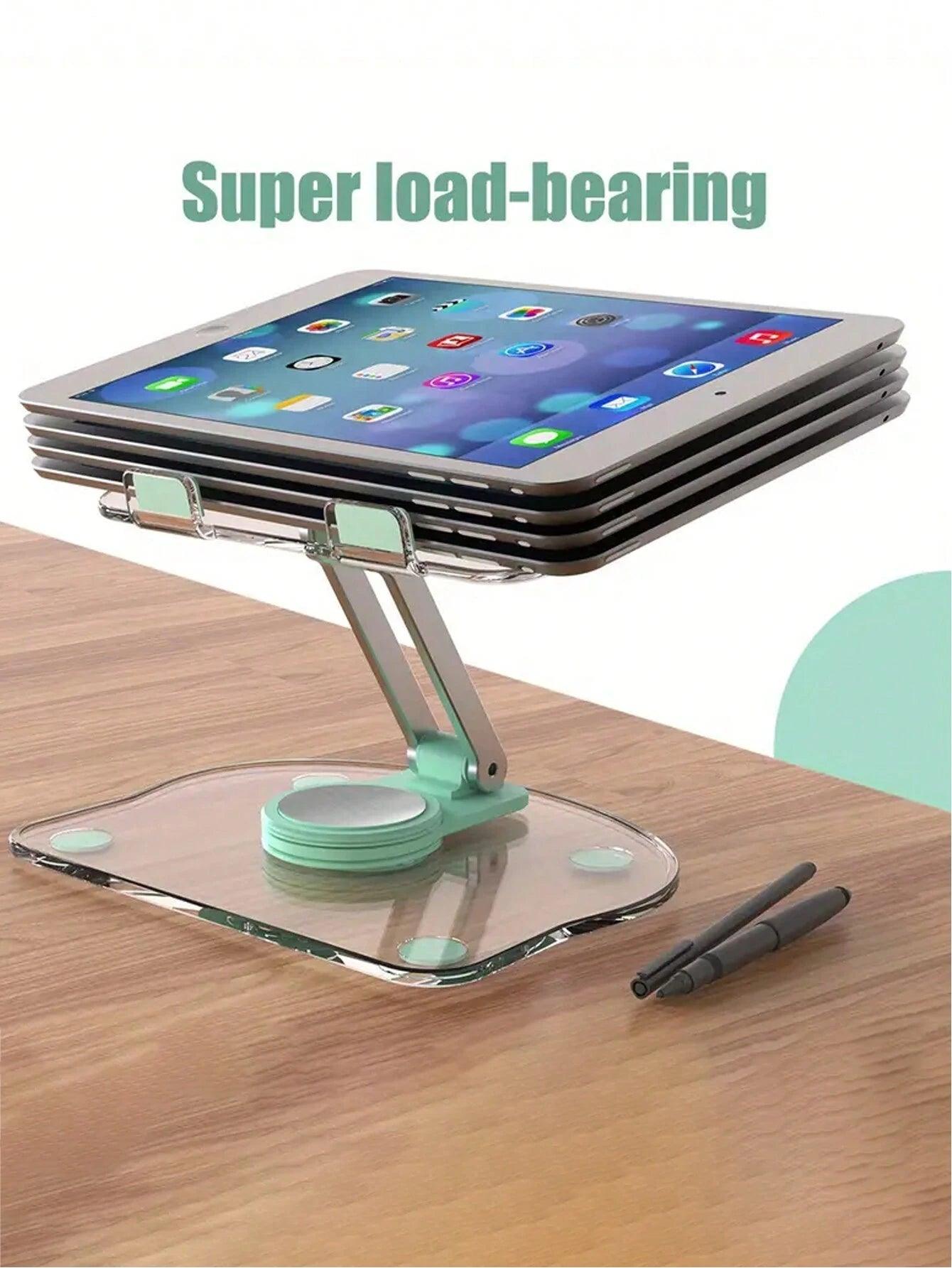 Adjustable Rotating Cell Phone and Tablet Stand with Stable Base - Compatible with Various Devices - Shoe Crease Protectors