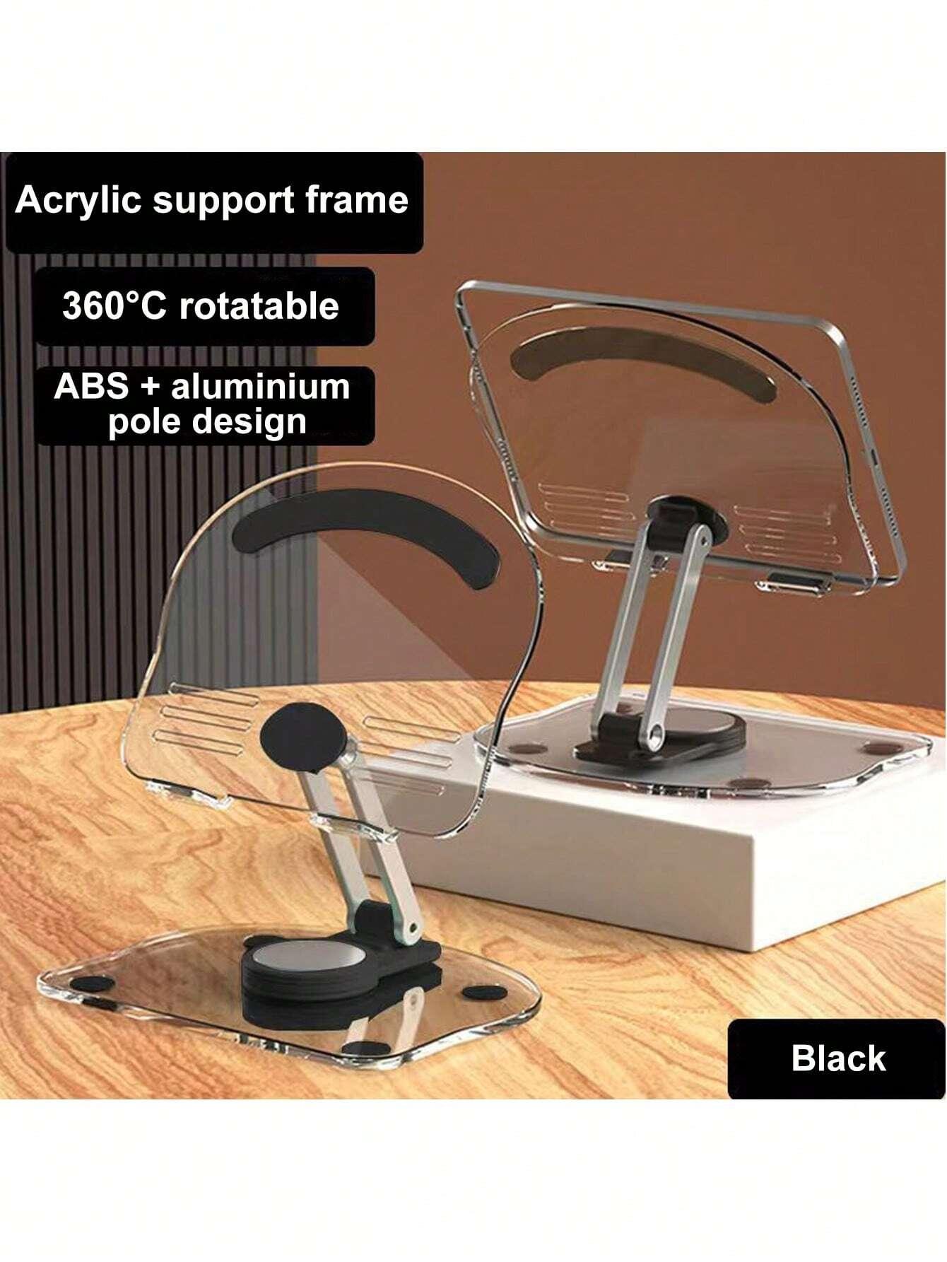 Adjustable Rotating Cell Phone and Tablet Stand with Stable Base - Compatible with Various Devices - Shoe Crease Protectors