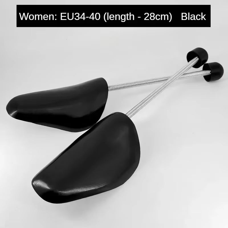 2PCS Plastic Shoe Tree Stretcher Shaper Black Adjustable Length Shoe Tree Shoe Stretcher Boot Holder Shaper Support Men Women